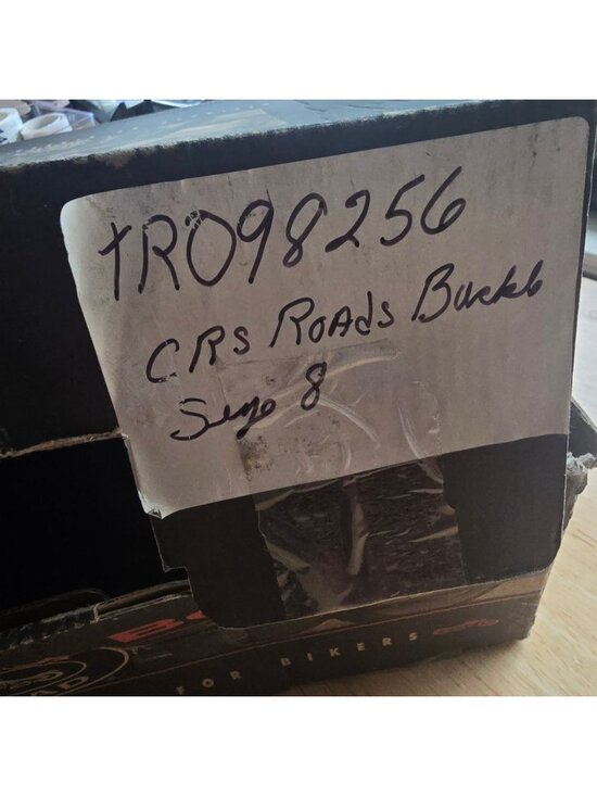 New River Road Crossroads Buckle Boots Black Leather Biker Men Size 8 Motorcycle